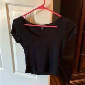 Black crop top